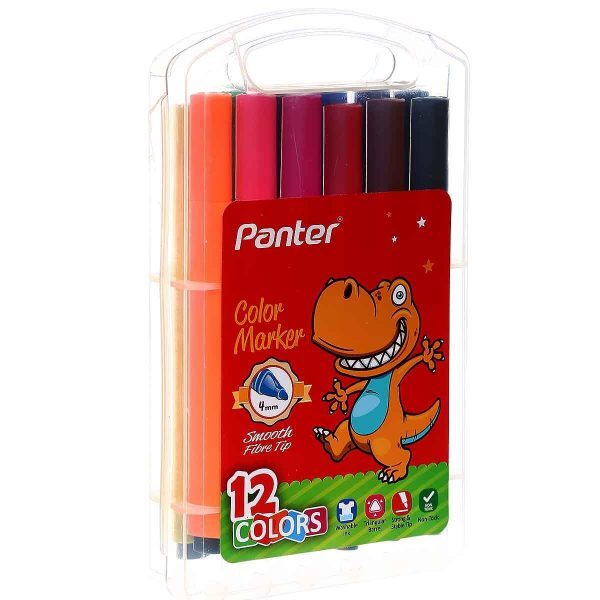  ماژیک نقاشی 12 رنگ triangular پنتر مدل TCM 541 2 