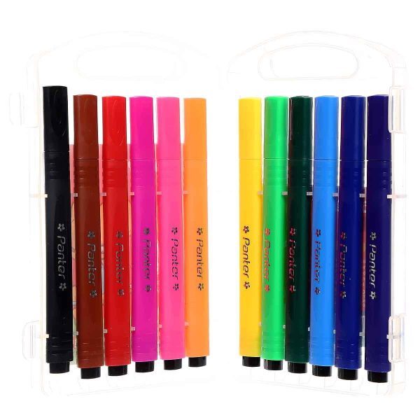  ماژیک نقاشی 12 رنگ triangular پنتر مدل TCM 541 3 