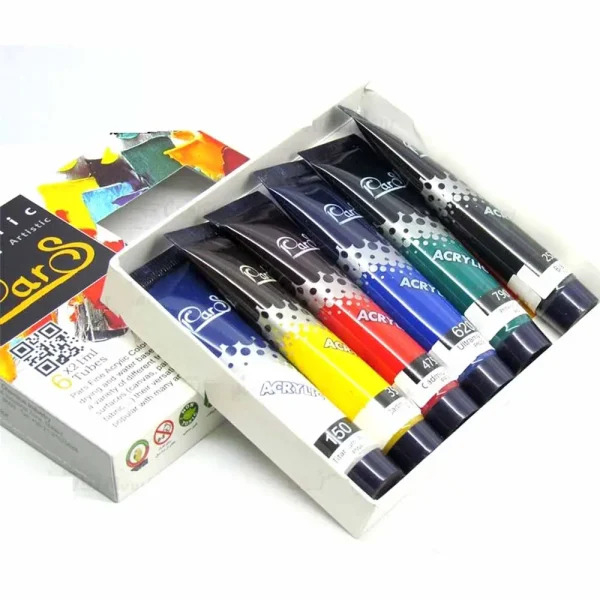 رنگ آکریلیک 6 رنگ پارس مدل Artistic 2