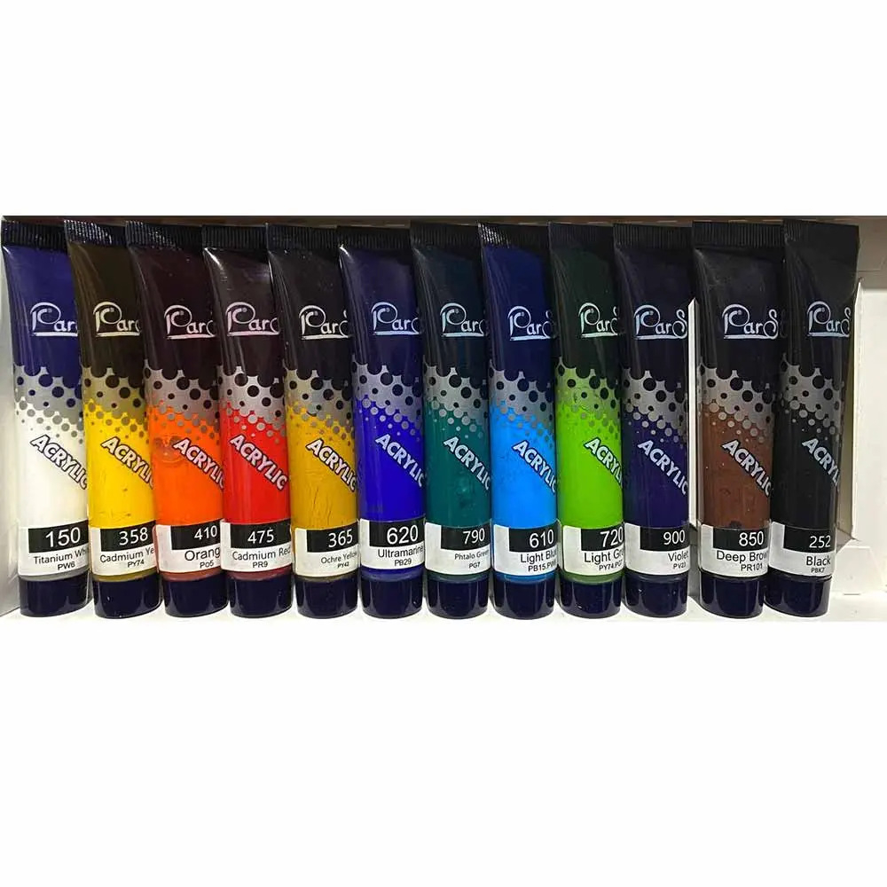 رنگ آکریلیک 12 رنگ پارس مدل Artistic 3 