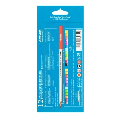 مداد آبرنگی 12 رنگ جعبه مقوایی آریا آرتیست 3