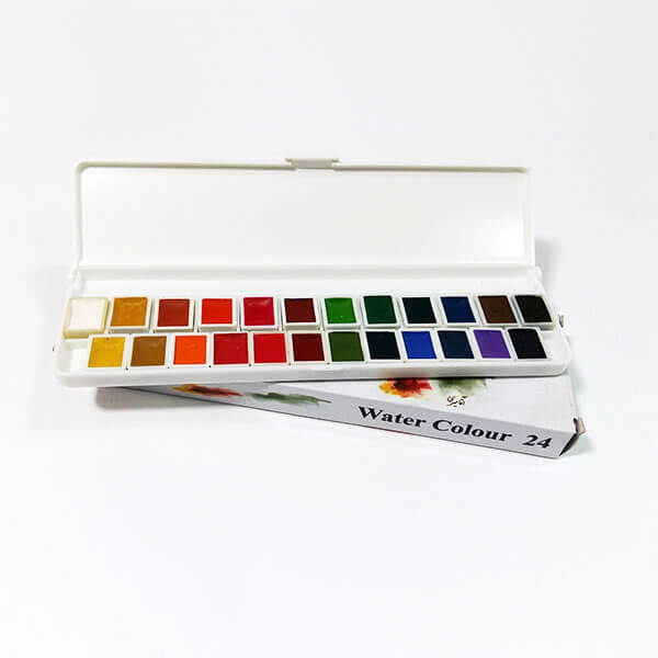 آبرنگ 24 رنگ آقامیری