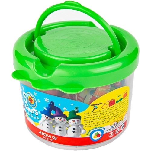 خمیر بازی سطلی 5 رنگ آریا2