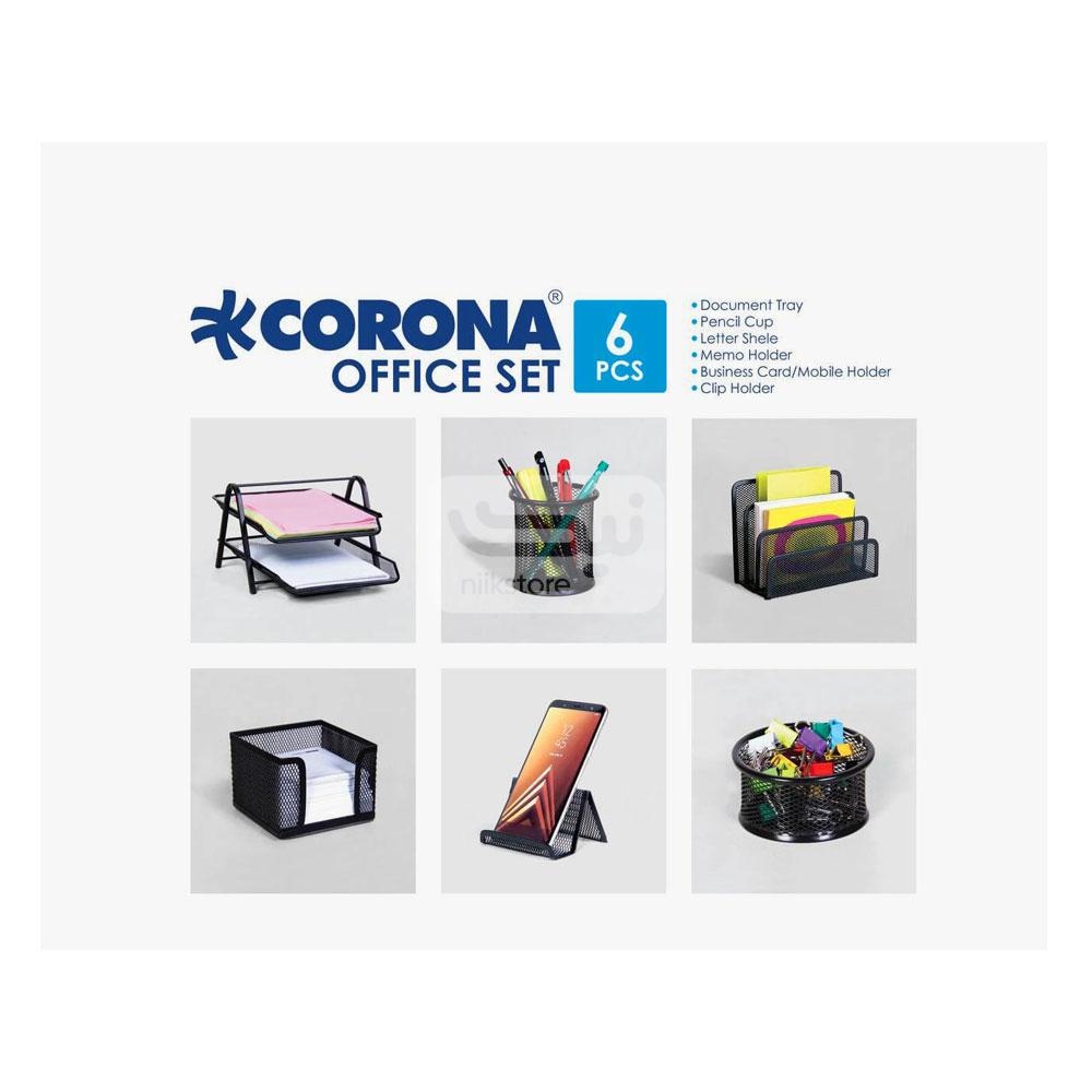  ست رومیزی فلزی ۶ تکه کرونا ۴ 