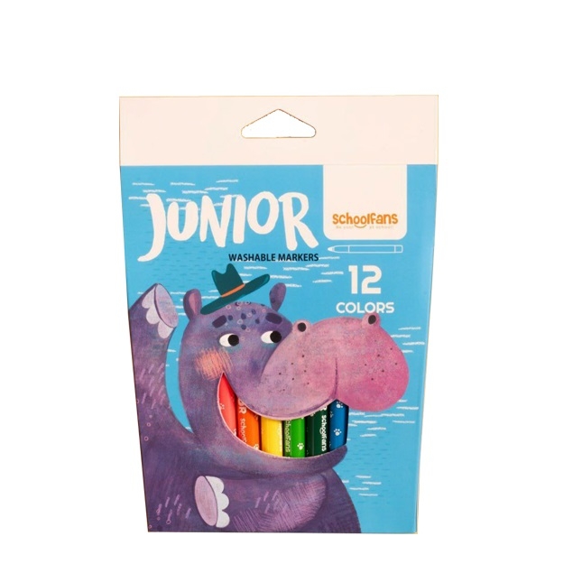  ماژیک 12 رنگ مدل جونیور اسکول فنس3 