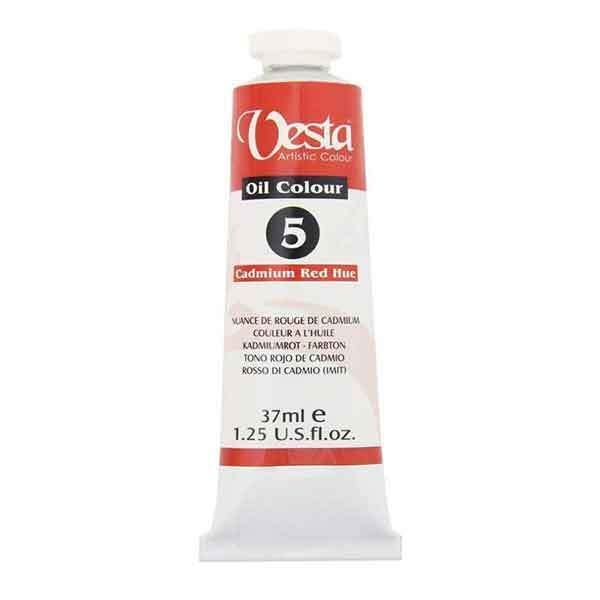 رنگ روغن وستا کد Cadmium Red Hue) 5)